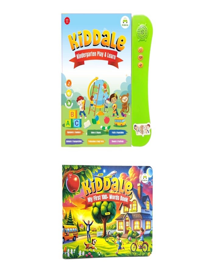 Kiddale ABC 123 Musical Sound Book for Kids with 1 Board Book on 100+ Early Learning Words| Best Gift for 2-5 Years Kids - Image 2