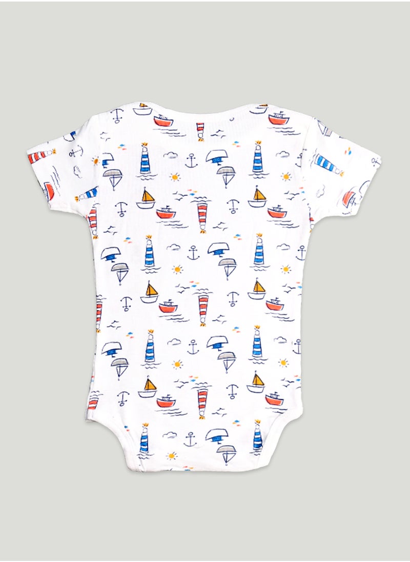 LUAY 100% Organic Bamboo  Based Onesies | Sleepsuits| Night Suits|Jumpsuit | Wondersuit for Baby Boys & Baby Girls, New-Born, infants,Toddlers_ Including Vibrant Pattren & Colors Create festive look  - Image 2