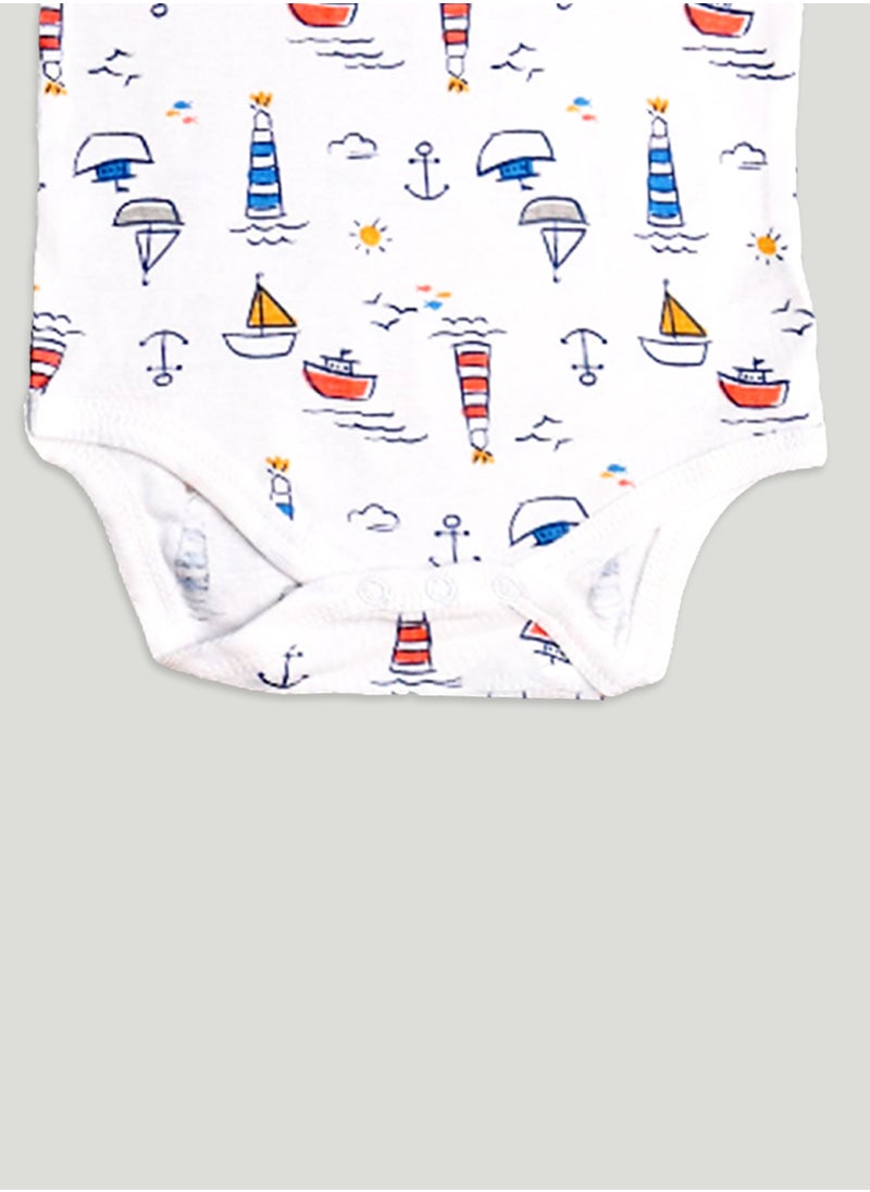 LUAY 100% Organic Bamboo  Based Onesies | Sleepsuits| Night Suits|Jumpsuit | Wondersuit for Baby Boys & Baby Girls, New-Born, infants,Toddlers_ Including Vibrant Pattren & Colors Create festive look  - Image 3