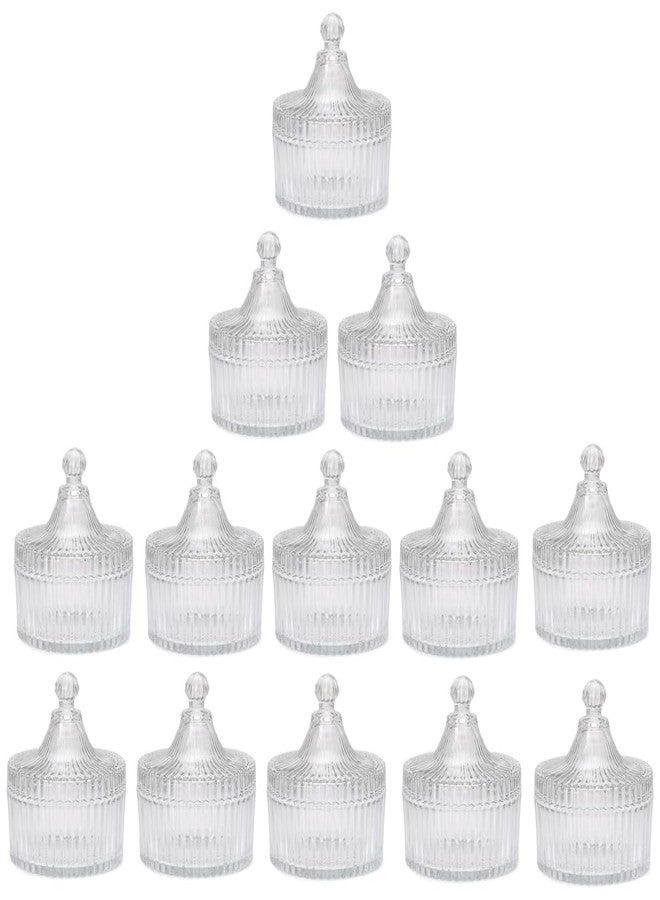 1st Time Stylish & Clear Candy Jar for Candy, Cookies, Dishes and Biscuit, Pack of 13, 300 Ml, 10 X 10 X 12 CM - Image 1