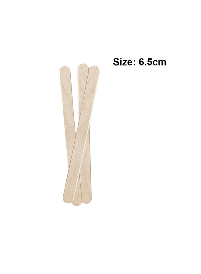 Habibi Party 50 Pieces Wooden Popsicle Sticks – 6.5 cm for Crafts, DIY Projects & Food Use - Image 3