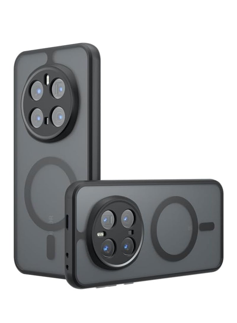 اووكاي جراب متوافق مع Honor Magic 7 Pro، متوافق مع MagSafe، متوافق مع Honor Magic 7 Pro 5G جراب مدمج مضاد للصدمات للهاتف الخلوي (أسود) - Image 1