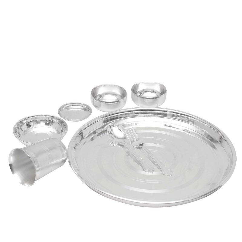 EMPIRE GIFT COLLECTION مجموعة هدايا إمباير - طقم من 8 قطع من أدوات المائدة المطلية بالفضة 12 بوصة، طقم أدوات مائدة للمطبخ - Image 5