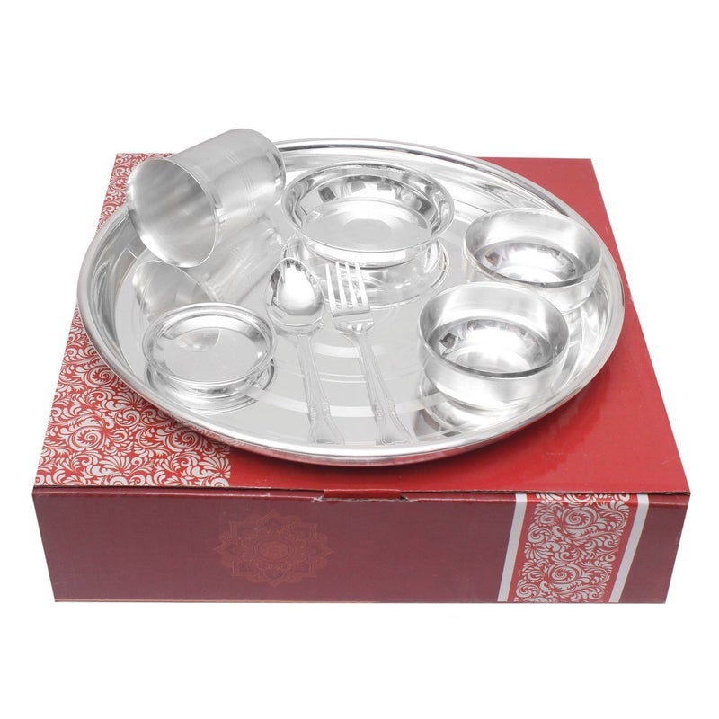 EMPIRE GIFT COLLECTION مجموعة هدايا إمباير - طقم من 8 قطع من أدوات المائدة المطلية بالفضة 12 بوصة، طقم أدوات مائدة للمطبخ - Image 2