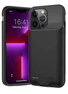 Battery Case for iPhone 13 Pro, Portable Battery Pack, Rechargeable Smart Charger Case, External Battery Charging Case, 3500 mAh, Compatible with (iPhone 12).