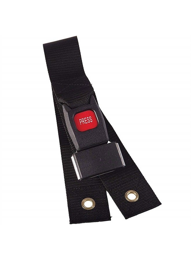 DMI Wheelchair Seat Belt and Safety Harness, Easy Install, FSA and HSA Eligible, 48 Inches long and 1.75 Inches Thick, Black (Pack of 1)  - Image 4