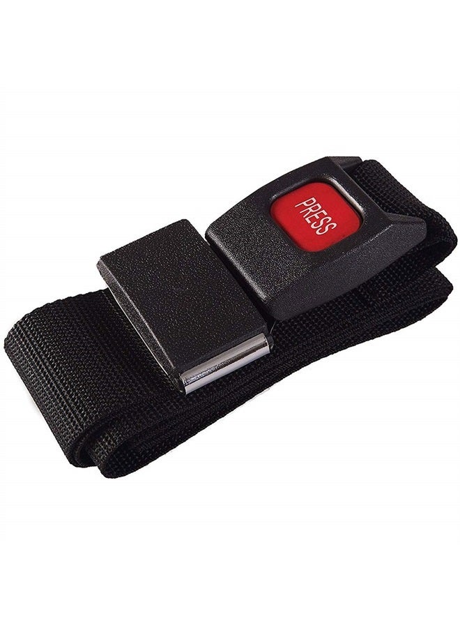 DMI Wheelchair Seat Belt and Safety Harness, Easy Install, FSA and HSA Eligible, 48 Inches long and 1.75 Inches Thick, Black (Pack of 1)  - Image 2