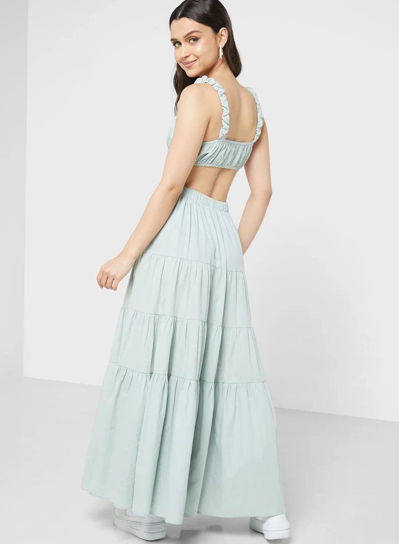 Ginger Tiered Skirt And Top Set