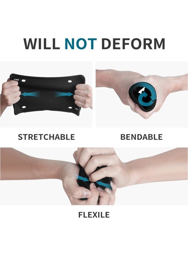 AUJEN Silicone License Plate Frames Black, 1 Pack Car License Plate Frame, Universal US Car Black License Plate Holders Brackets Rust-Proof, Rattle-Proof, Weather-Proof Car Accessories(Black) - Image 5