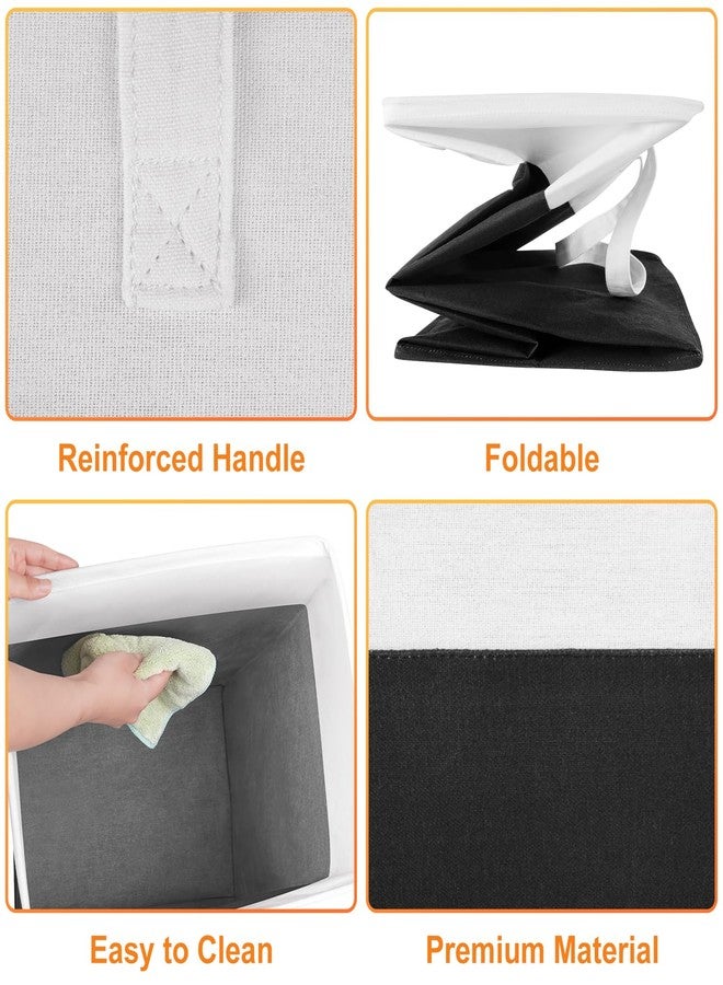 TasticTotes laundry basket 3-Pack, laundry hamper, Hamper with handles, collapsible laundry baskets, Waterproof dirty clothes hamper, Towel Storage for Home or Dorm, 75L-Black - Image 3