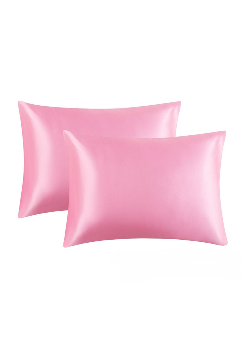 Y&D 2-Piece Simple Solid Colour Pillow Case Cover  - Image 1