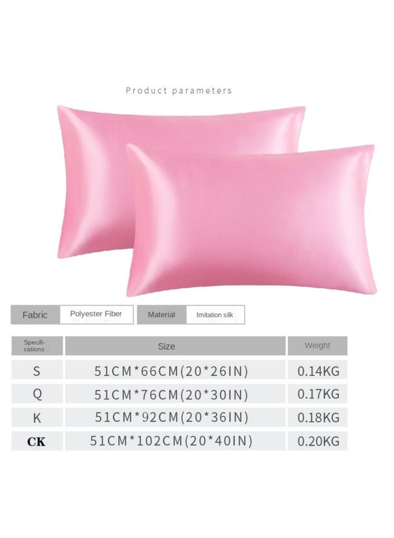 Y&D 2-Piece Simple Solid Colour Pillow Case Cover  - Image 3