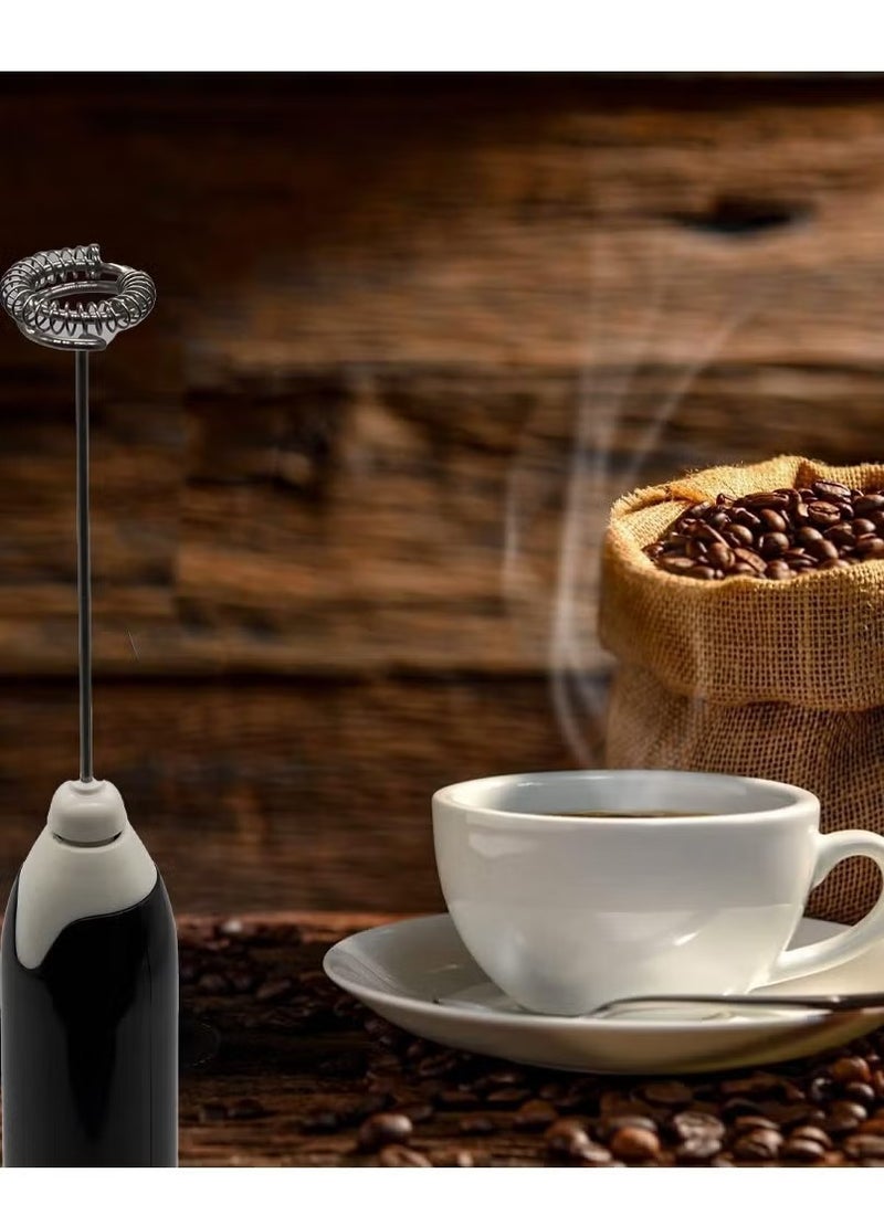 Electric Milk Frother Handheld Portable Mini Coffee Foamer with Whisk Set USB Adjustable Mixer for Lattes Cappuccino Matcha Hot Chocolate - Image 2