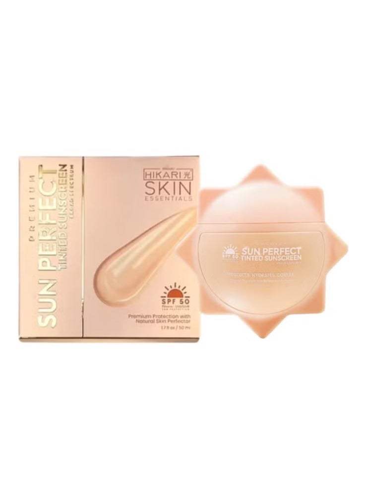 Hikari Premium Sun Perfect Tinted Sunscreen SPF 50 - 50g