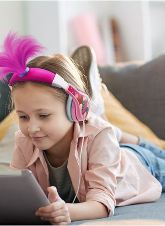 iHome Trolls World Tour Poppy Wired Headphones  - Image 2