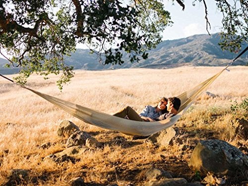 Yellow Leaf Hammocks Handwoven Hammock by Yellow Leaf Hammocks - Family Size, Fits 2+ PPL, 550lb max - Weathersafe, Super Strong, Easy to Hang, Ultra Soft, Artisan Made - Color: Natural Khaki - Image 2
