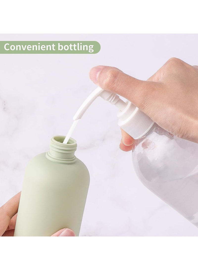 Hanayo 4 Pcs Travel Bottle Set 100ml Leak Proof Travel Container Set  Squeezable Travel Shampoo Bottles Refillable Portable Toiletry Cosmetic Container - Image 5