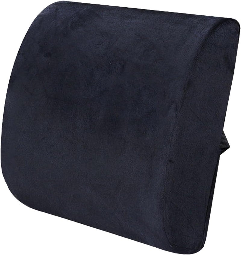 Memory Foam Lumbar Support Pillow, Ergonomic Back Pillow for Chair, Temperature-Sensitive, Office, Car, Home Use, 12.6 X 11.8 X 3.5 in - Image 1