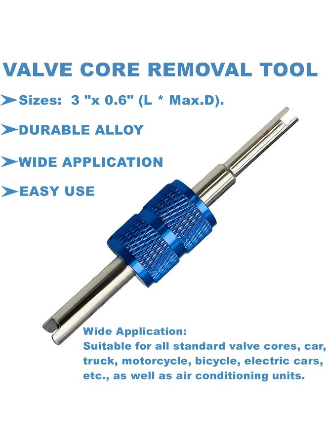 Aracey Air Conditioning Valve Core Kit | Cap And Valve Ac R12 R134A Teflon Seal Refrigeration A/C Air Conditioning Service Car And Hvac Ac System Charging Port Seal Caps Kit  - Image 4