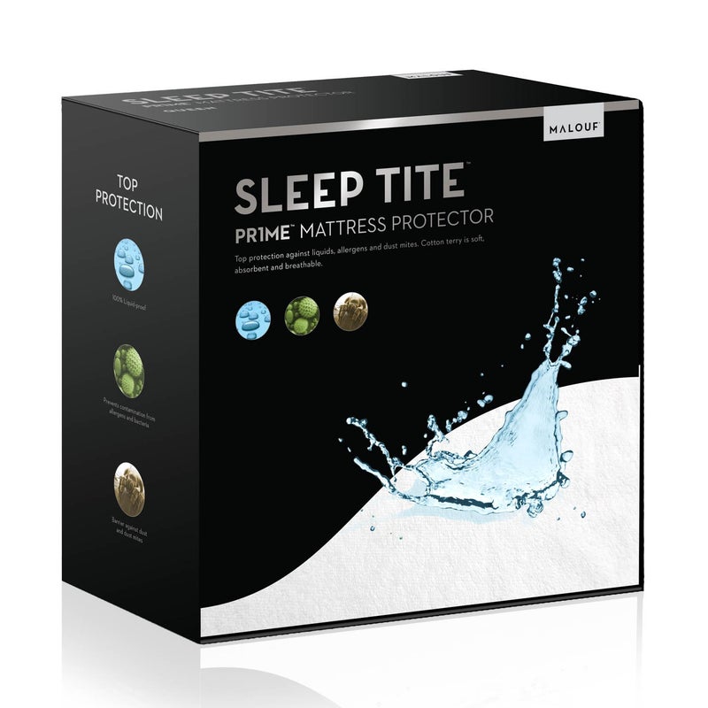 SLEEP TITE nonstaining 9999 Waterproof Mattress Protector 15Year US Warranty Vinyl less Split Cal King