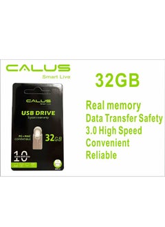 New Calus USB 3.0 32GB Pen Drive High Speed Waterproof Pendrive USB Flash Drive PC+MAC Compatible Real Memory Data Transfer Safety