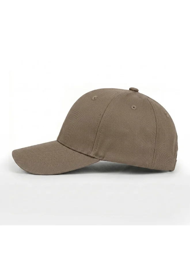 Mobcos Mobcos 100% Cotton Adjustable Baseball Cap Brown Unisex Dad Hat for Running, Sports & Outdoor Activities