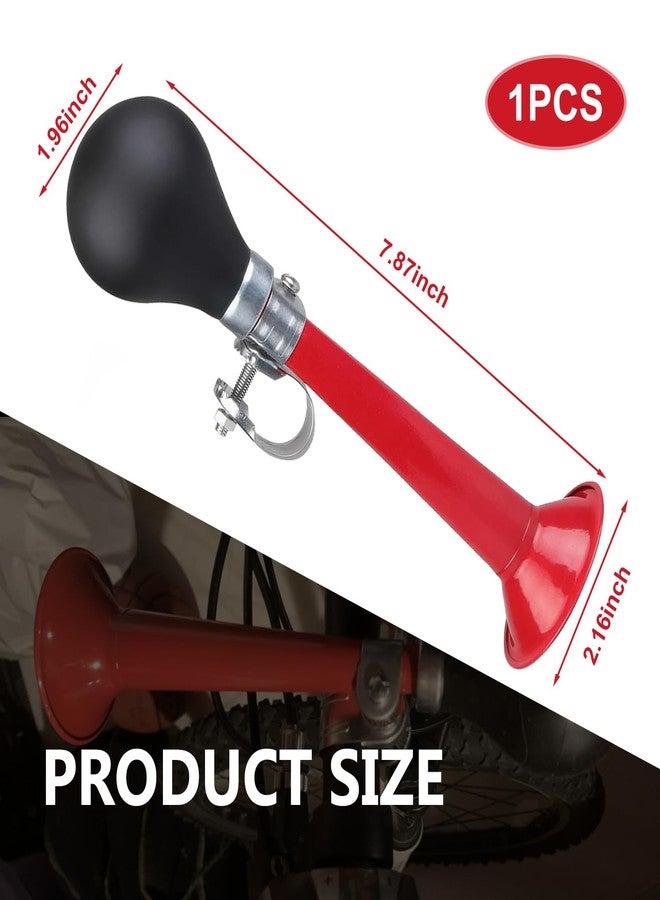 Dogary Air Horn for Bicycles, High Volume Warning Horn, Loud Squeeze Sound Bicycle Bell, Universal Biking Accessory for Adults & Kids, Fits Mountain Bikes, Beach Bikes & Most Bicycles (Red) - Image 2