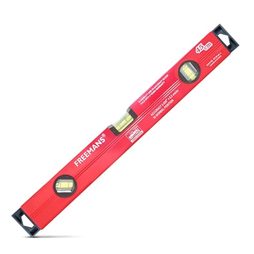 FREEMANS BS345 Box Section Aluminum Spirit Level Without Magnet 45cm - Image 1