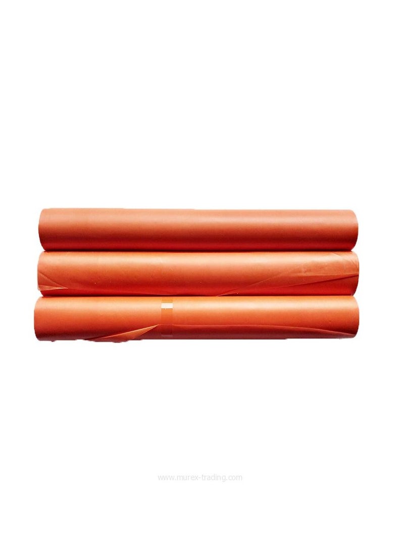 Libra غلاف كتاب (برتقالي كرافت) من ورق كرافت مضلع مع تغليف (10 أمتار لكل لفة) عبوة من قطعتين - Image 2