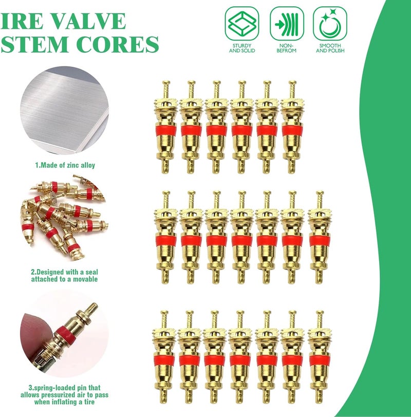 Yauhar 15pcs Valve Stem Extension and Tire Valve Stem Cores Kit - Image 5
