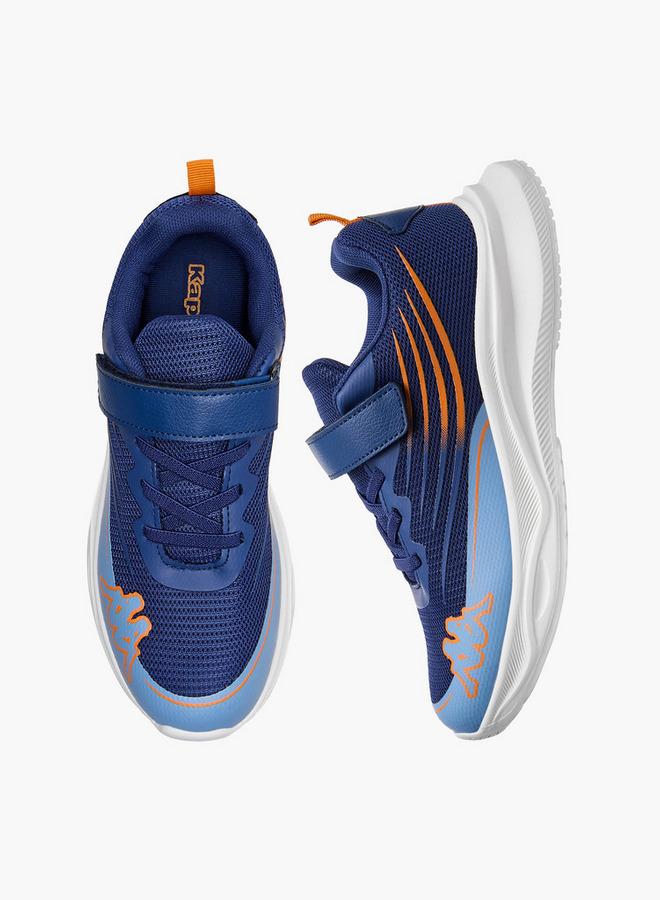 Kappa Boys Logo Print Hook and Loop Sports Shoes - Image 1