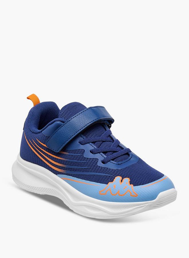 Kappa Boys Logo Print Hook and Loop Sports Shoes - Image 2
