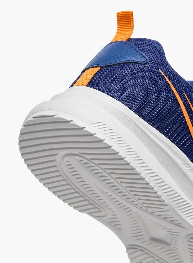 Kappa Boys Logo Print Hook and Loop Sports Shoes - Image 5