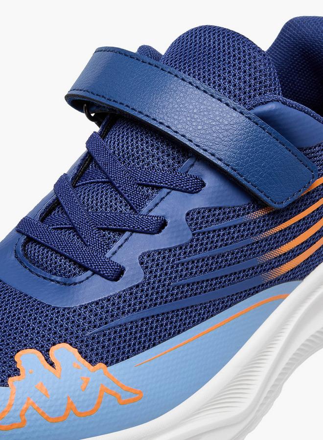 Kappa Boys Logo Print Hook and Loop Sports Shoes - Image 4