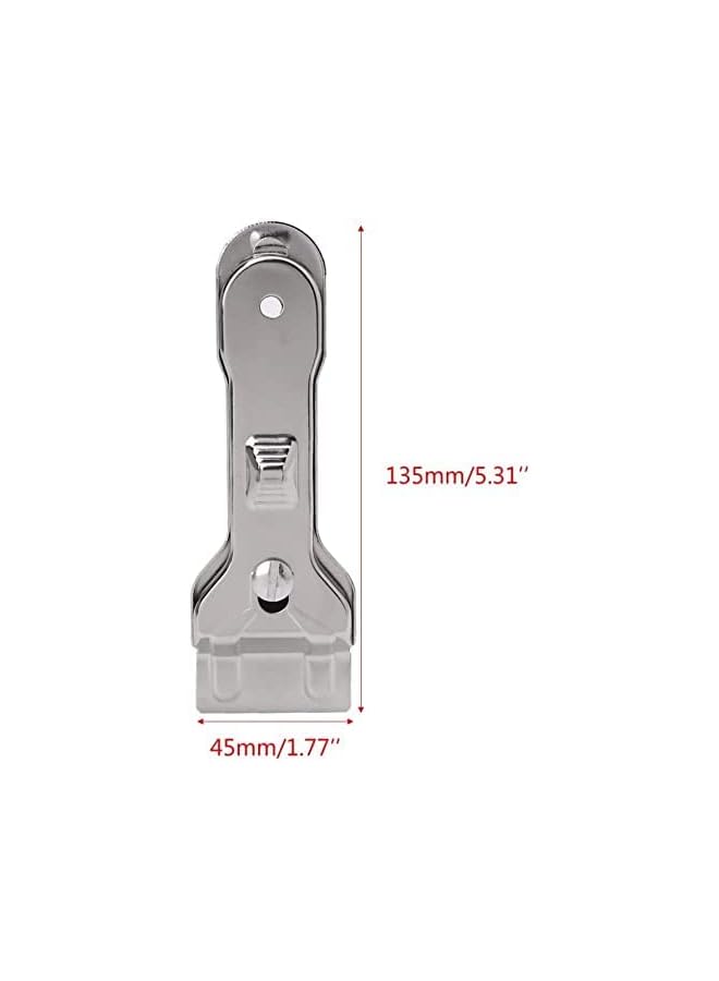 PROMASS promass silver multi-functional glass scraper with 5 blades,Razor Blade Scraper For Glass, Glass Stove Top Cleaner And Scraper suitable for Oven Cooker, Window, Stove, Car, Cooking Surface  - Image 4