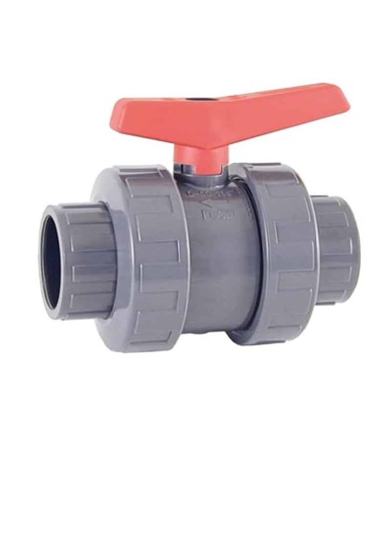 PVC Cepex PVC Heavy Duty Water Supply Pipe Fittings for Swimming Pool, Agriculture, Irrigation & Commercial Plumbing Use (3/4 Inch, Union Ball Valve (Anti Block))  - Image 1