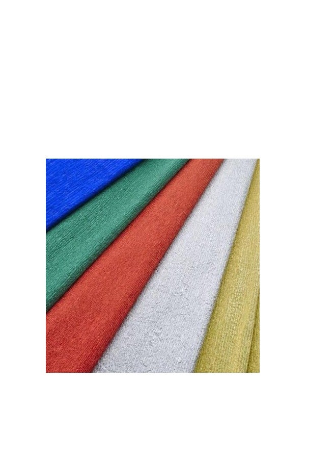 Aluminium Crepe Paper Assortment. Pack of 50 - Image 4