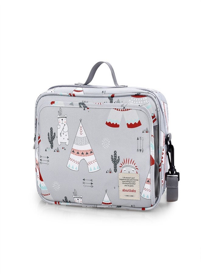ABOUTBABY Baby Diaper Changing Clutch Kit - Polar Bear Grey Polar Bear grey  - Image 1