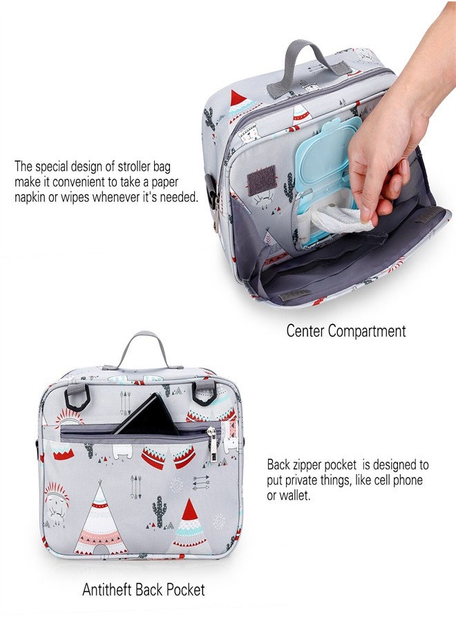 ABOUTBABY Baby Diaper Changing Clutch Kit - Polar Bear Grey Polar Bear grey  - Image 2
