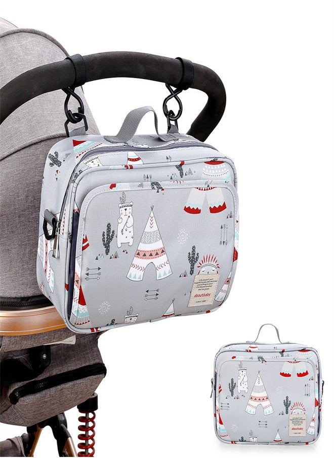ABOUTBABY Baby Diaper Changing Clutch Kit - Polar Bear Grey Polar Bear grey  - Image 5