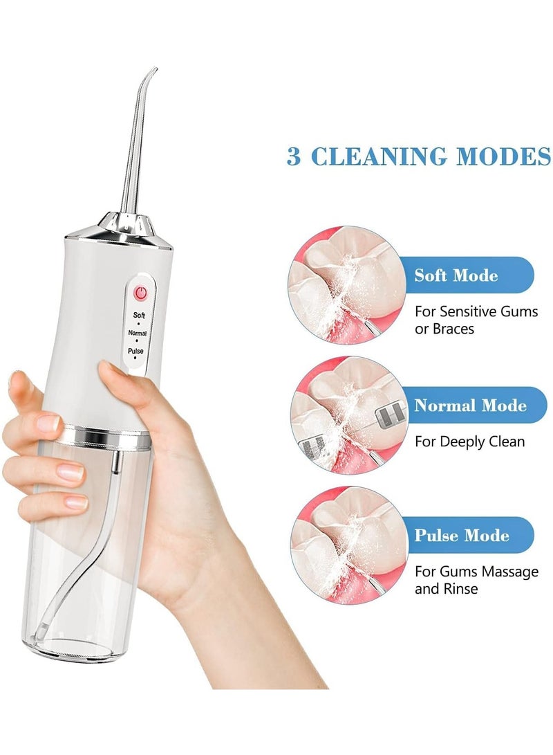داش جهاز تنظيف الفم المحمول | جهاز تنظيف الاسنان بالماء | داش جهاز الخيط المائي المطور لتنظيف الاسنان المحمول لون ابيض - Image 4