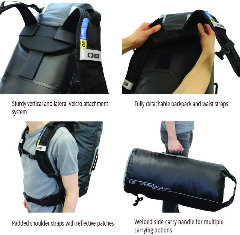Overboard Waterproof Dry Tube - 60 Liter Black - Image 3