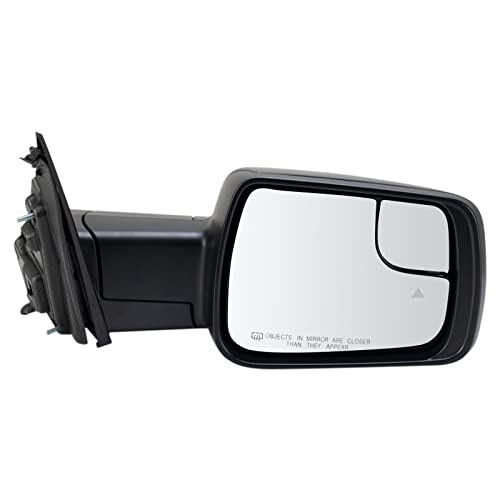 TRQ Right Mirror Manual Folding with Blind Spot Indicator Passenger Side Compatible with 2019-2021 Ram 1500 - Image 1