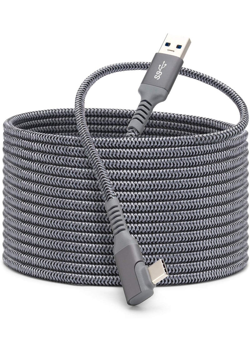 erorex Link Cable Compatible for Oculus Quest 2 20ft, Fast Charing & PC Data Transfer USB C 3.2 Gen1 Cable for VR Headset and Gaming PC - Image 1