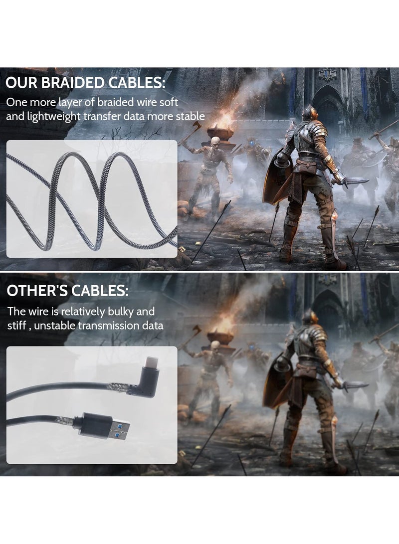 erorex Link Cable Compatible for Oculus Quest 2 20ft, Fast Charing & PC Data Transfer USB C 3.2 Gen1 Cable for VR Headset and Gaming PC - Image 3