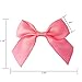 AKLVBL 25 Pack Set Satin Ribbon Bows Pretied Bows with Sticky Gel Pads for Treat Bags Gift Bags Bakery Candy Bags and Package Decorating or Gift Decorating Peach Pink - Image 4