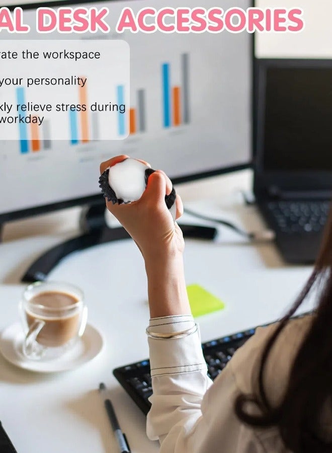 2PC Squishy Biscuit Stress Relief Toy,Pinch Decompression Toy, Realistic Sandwich Design for Anxiety & Relaxation, Perfect Desk Accessory & Fun Fidget Toy for Adults, Ideal for Stress Relief - Image 4