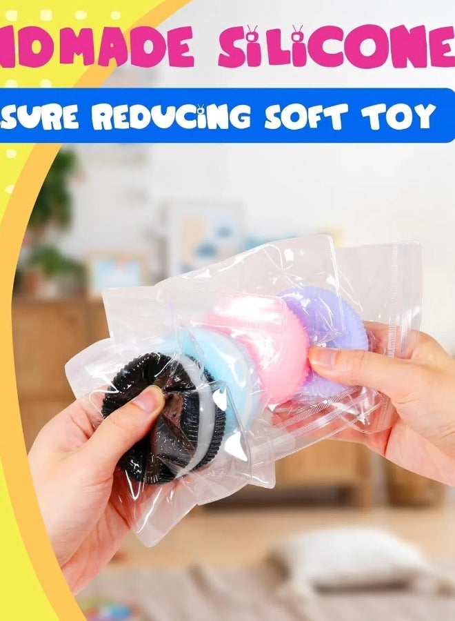 2PC Squishy Biscuit Stress Relief Toy,Pinch Decompression Toy, Realistic Sandwich Design for Anxiety & Relaxation, Perfect Desk Accessory & Fun Fidget Toy for Adults, Ideal for Stress Relief - Image 5