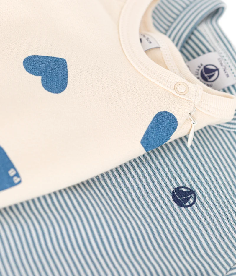 Petit Bateau Babies' cotton pyjama suit - 2-Pack