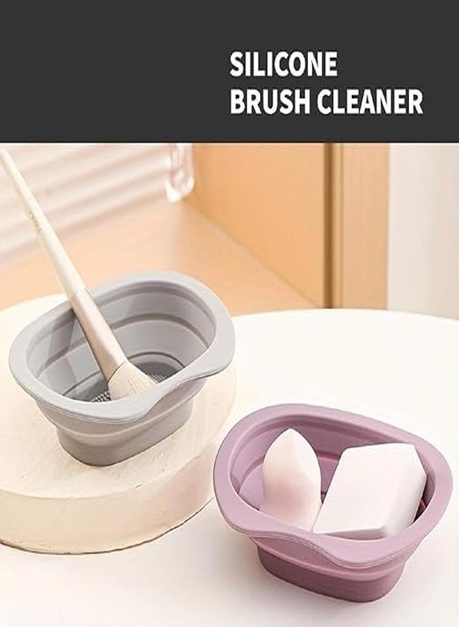 DIFAIEN Foldable Makeup Brushes Cleaning Silicone Mat Cleaner Pad For Beauty Blender, Sponge, Brush (MULTI) (PACK OF 1) - Image 5